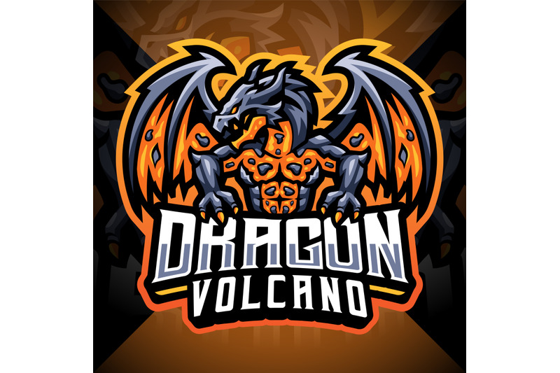 dragon-volcano-esport-mascot-logo-design