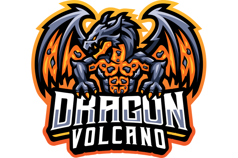 dragon-volcano-esport-mascot-logo-design