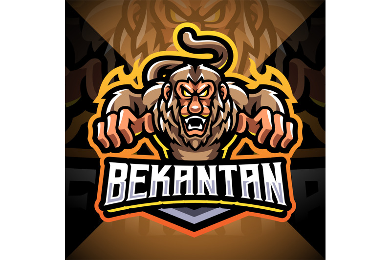 bekantan-esport-mascot-logo-design