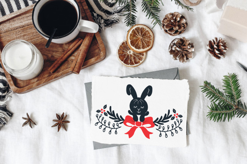 christmas-wreaths-with-bunny-svg-sublimation