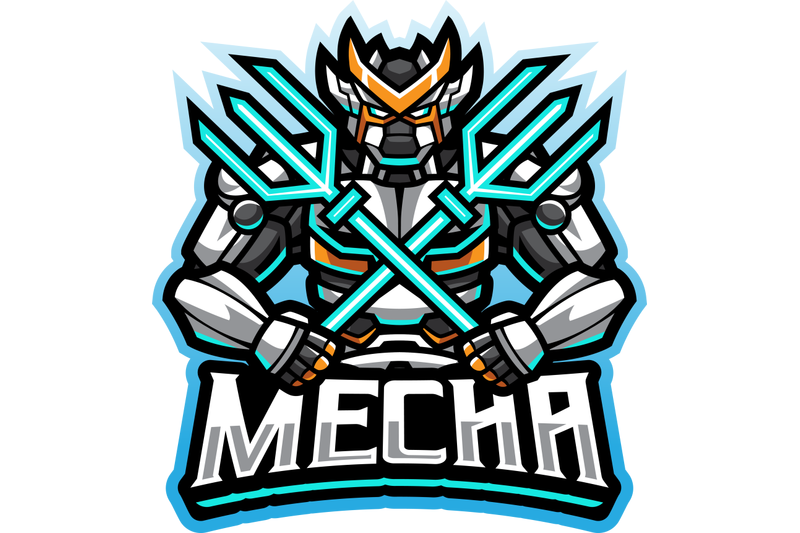 mecha-esport-mascot-logo-design