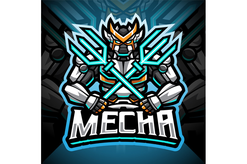 mecha-esport-mascot-logo-design