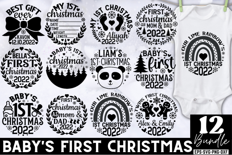 baby-039-s-first-christmas-svg-bundle