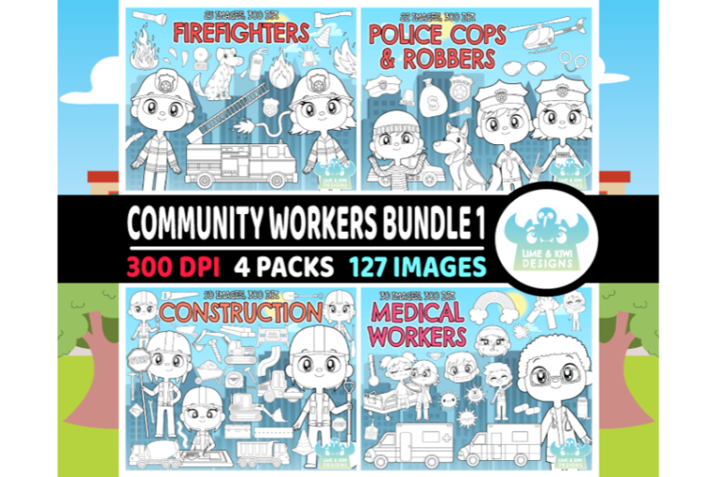 community-workers-digital-stamps-bundle-1