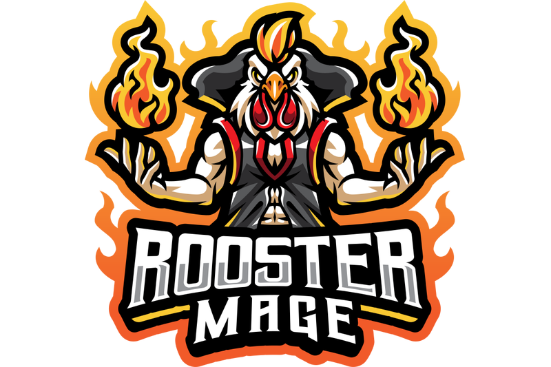 rooster-mage-esport-mascot-logo-design