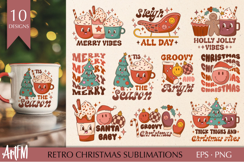 retro-christmas-sublimation-bundle-groovy-christmas-png