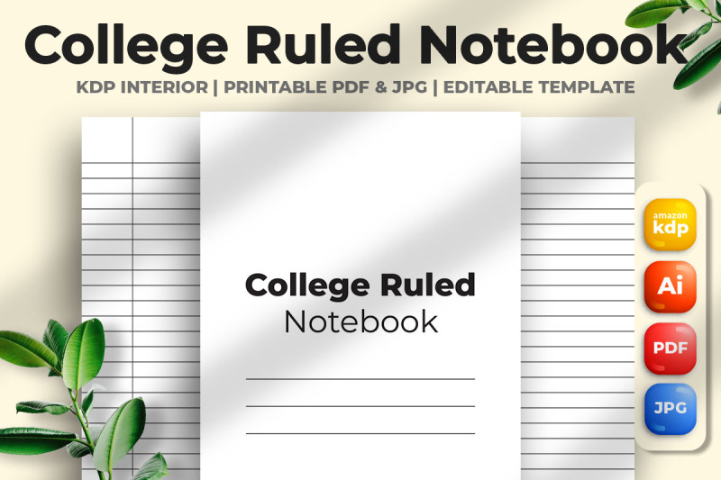 college-ruled-notebook-kdp-interior