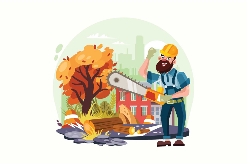 lumber-jack-holding-chainsaw-vector-illustration