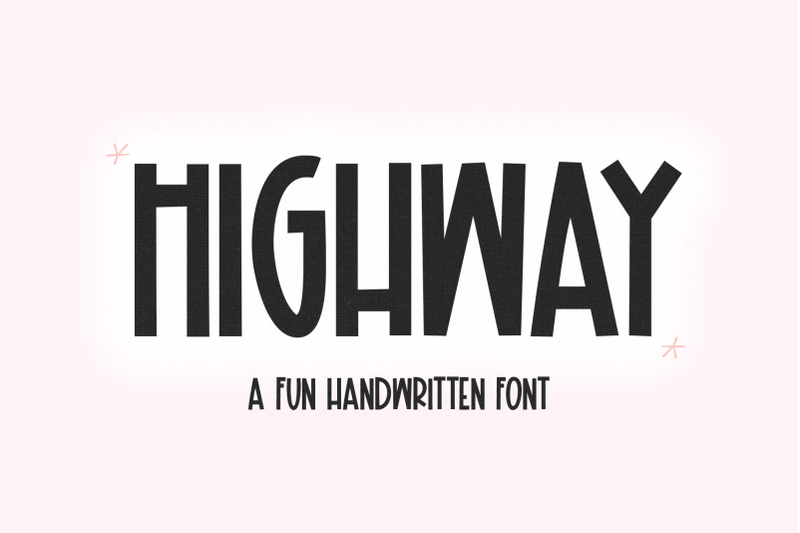 highway-fun-handwritten-font