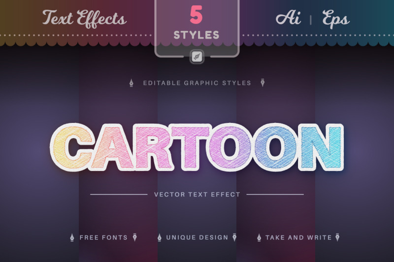 set-5-unicorn-editable-text-effects-font-styles