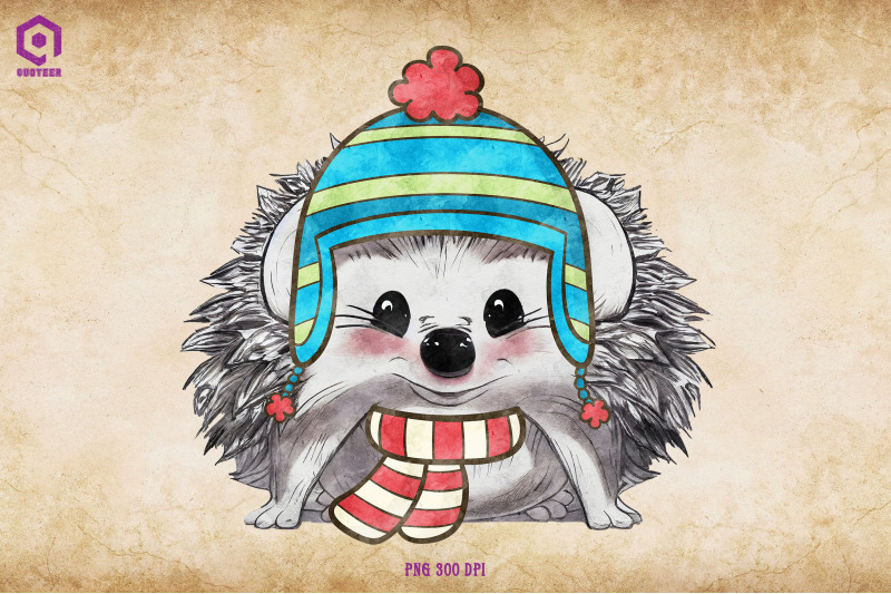 hedgehog-cozy-christmas