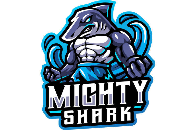 mighty-shark-esport-mascot-logo