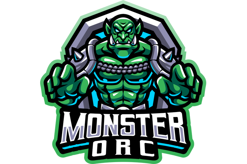 monster-orc-esport-mascot-logo-design