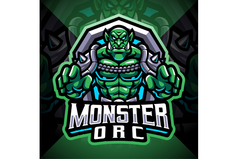 monster-orc-esport-mascot-logo-design