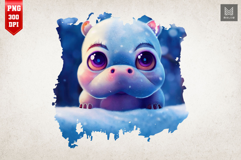 cute-winter-hippo