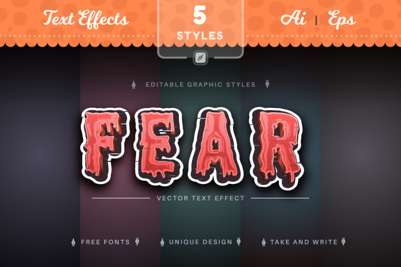 set-5-horror-editable-text-effects-font-styles
