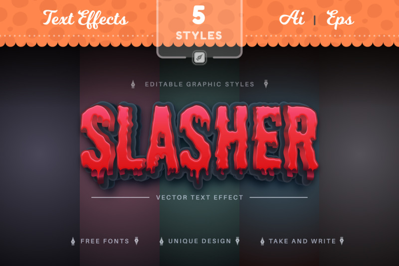 set-5-horror-editable-text-effects-font-styles