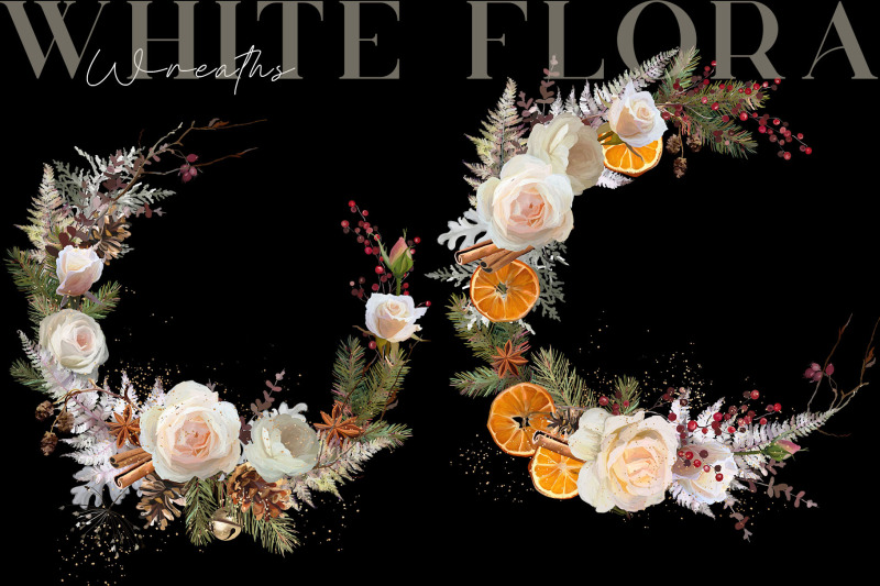 wedding-wreaths-rose-flowers-clipart-png