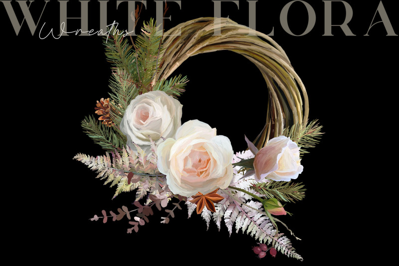 wedding-wreaths-rose-flowers-clipart-png