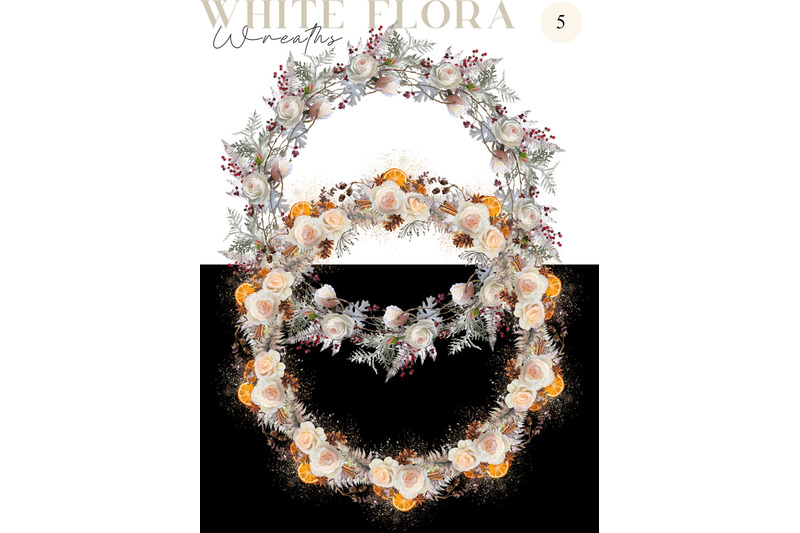 wedding-wreaths-rose-flowers-clipart-png