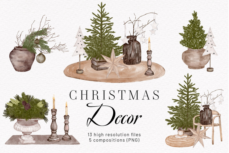 holly-christmas-clipart-winter-home-decor-cozy-xmas-tree
