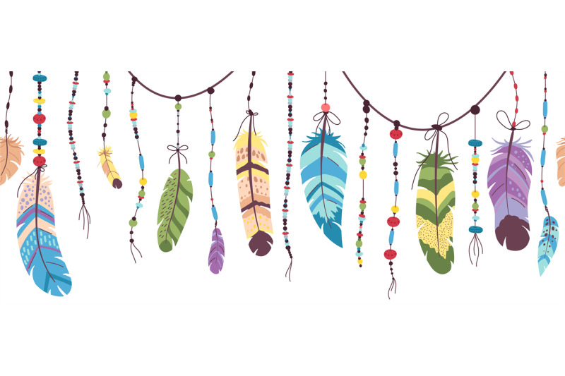 tribal-feather-banner-aztec-feathers-seamless-pattern-with-beads-hip