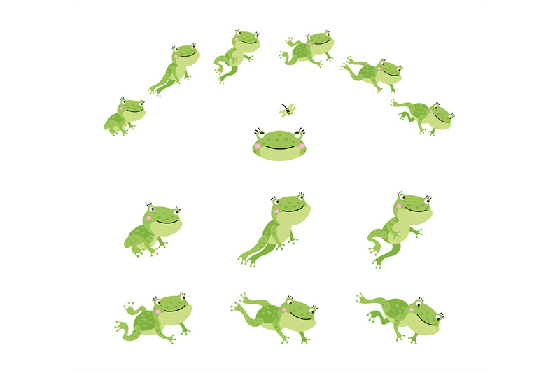 frog-jump-isolated-jumping-green-frogs-motion-process-animation-seq