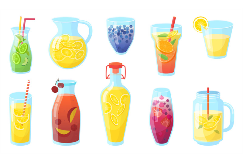 summer-fresh-drinks-tropical-flavor-juice-ice-tea-and-citrus-lemonad