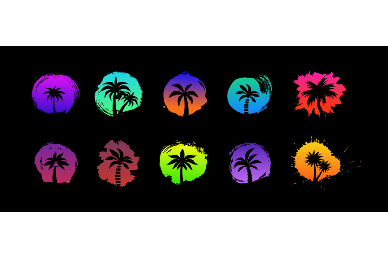 bright-prints-with-grunge-sunrise-spots-and-palm-silhouettes-neon-dec