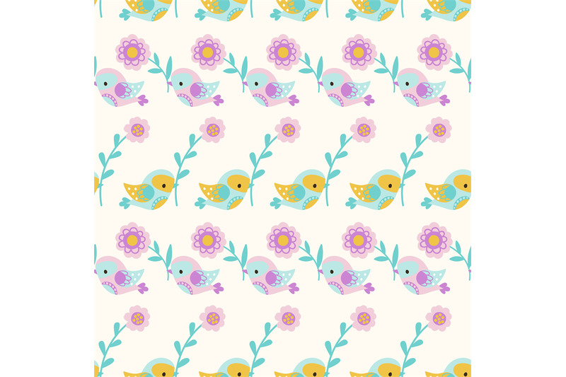 folk-cute-birds-with-flowers-seamless-pattern-flying-bird-scandinavi