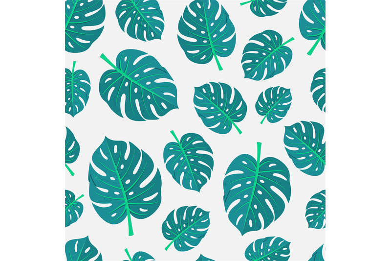 monstera-leaves-seamless-pattern-natural-tropical-exotic-leaf-scandi