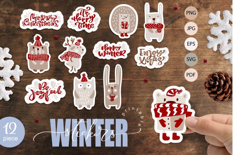 christmas-winter-sticker-set-svg