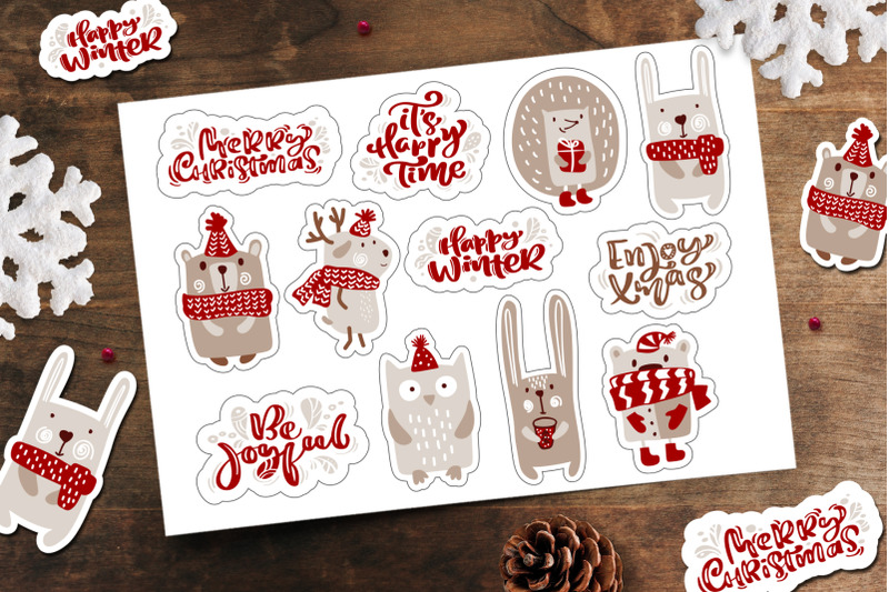 christmas-winter-sticker-set-svg