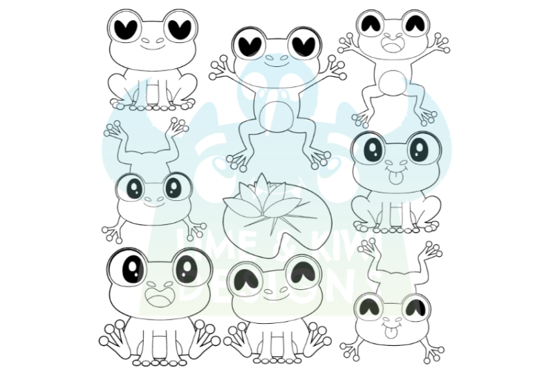 frogs-digital-stamps-lime-and-kiwi-designs