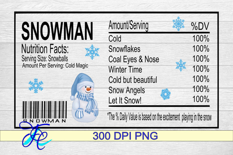 snowman-nutrition-label-blue