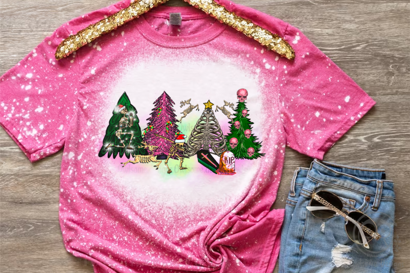 skeleton-christmas-tree-sublimation-design