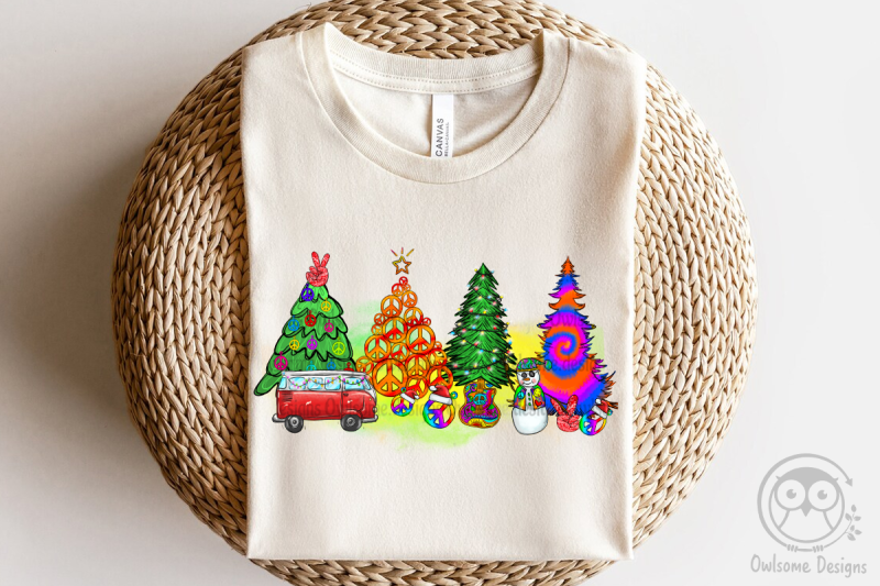 hippie-peace-christmas-tree-png-sublimation-design