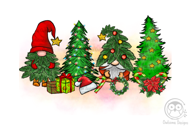 gnomes-christmas-tree-sublimation-design