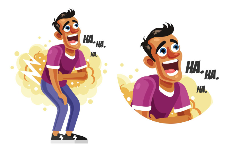 man-laughing-out-loud-vector-illustration