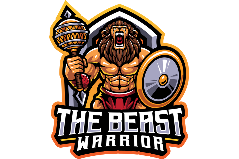 the-beast-warrior-esport-mascot-logo-design