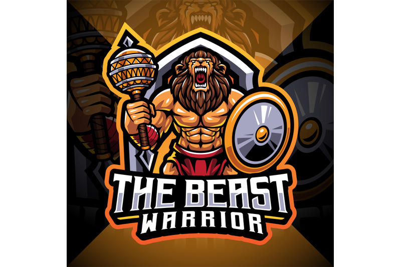 the-beast-warrior-esport-mascot-logo-design