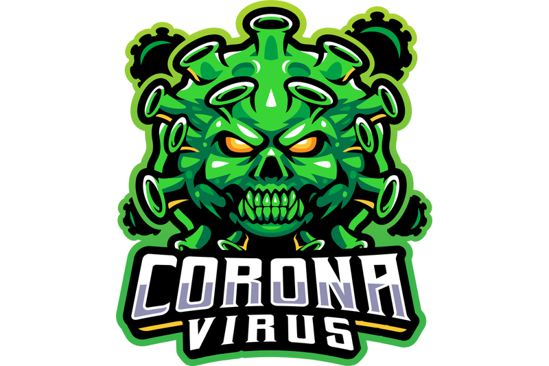 corona-virus-esport-mascot-logo-design