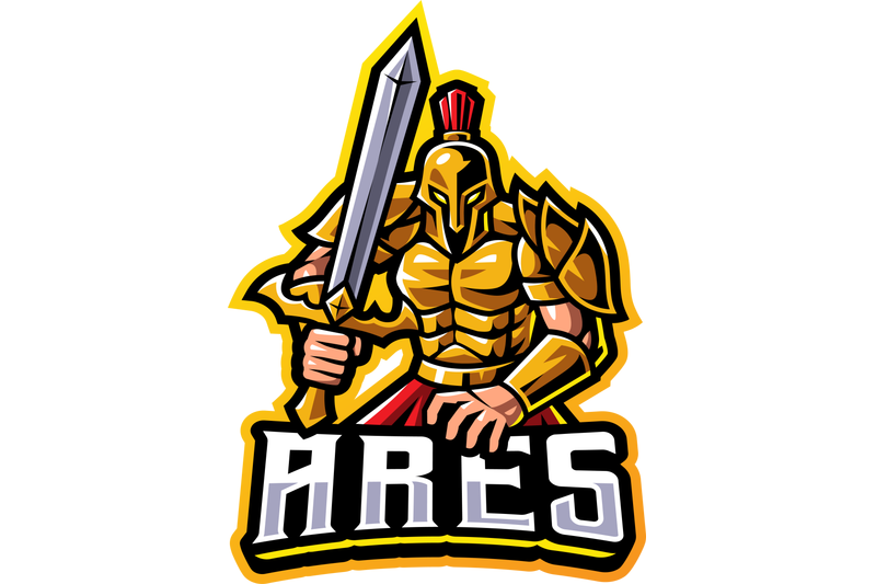 ares-esport-mascot-logo-design