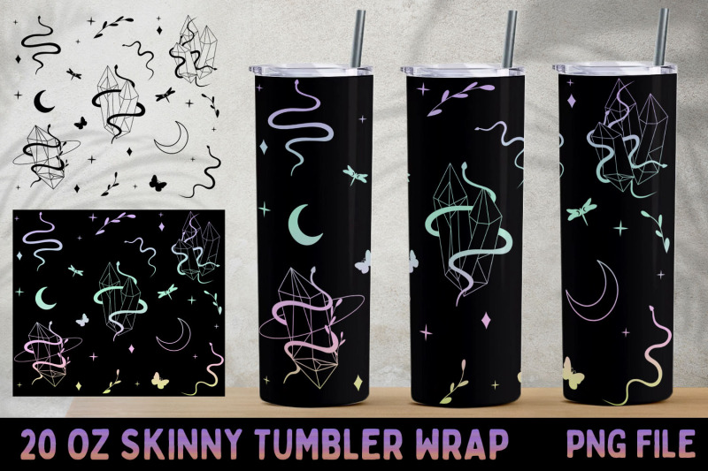 boho-tumbler-wrap-magic-20-oz-skinny-tumbler-sublimation