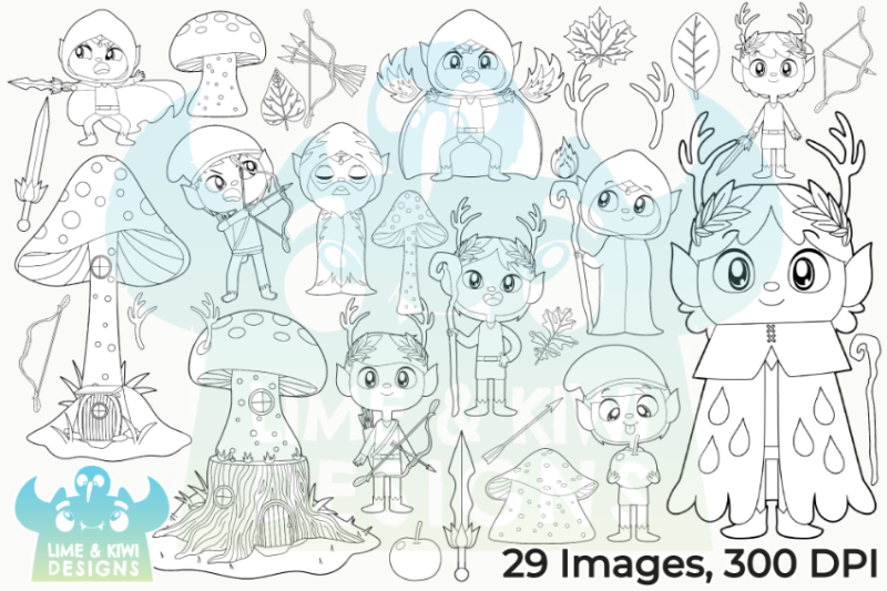 fantasy-elves-boys-digital-stamps-lime-and-kiwi-designs