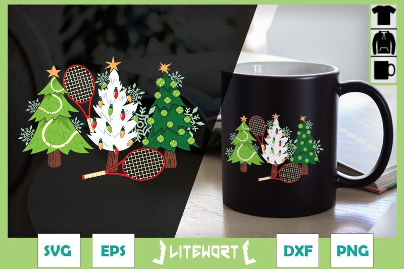 tennis-christmas-tree-cute