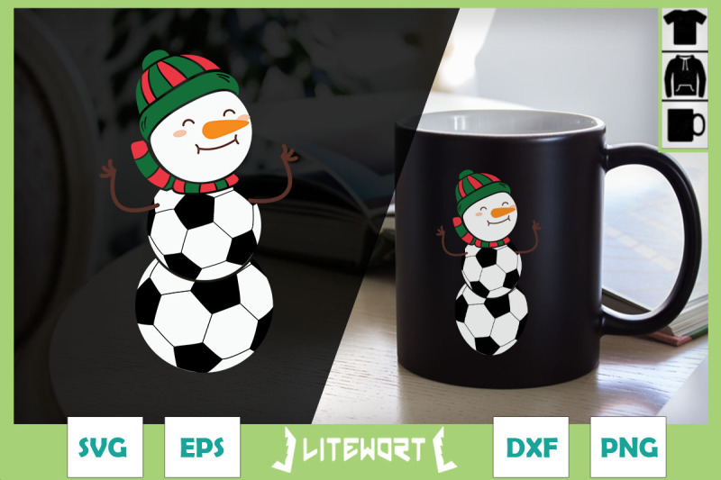 soccer-christmas-snowman-cute