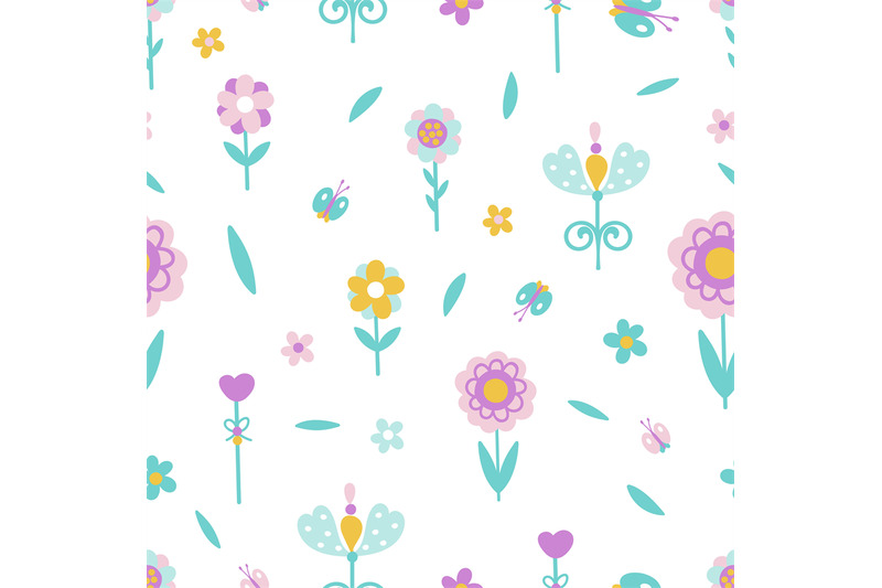 summer-spring-garden-flowers-and-butterfly-seamless-pattern-cute-scan