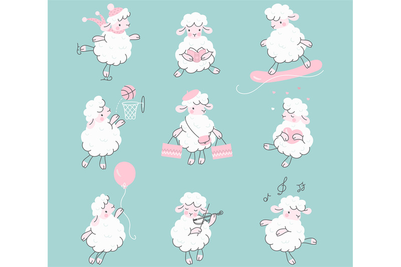 cute-cartoon-sheep-lamb-set-fun-happy-white-wool-sheeps-funny-farm