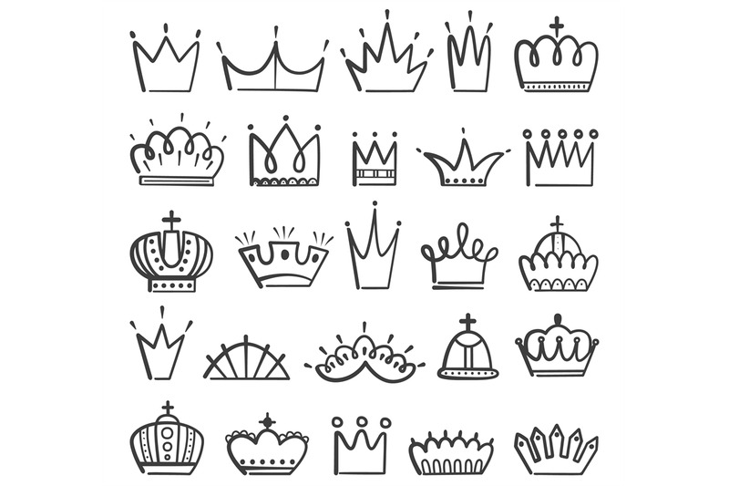 isolated-doodle-crowns-princess-crown-prince-king-tiara-business-ro